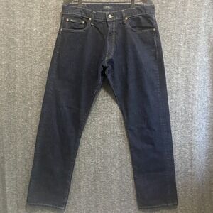 Polo Ralph Lauren‎ Jeans Mens 33x32 Blue Varick Slim Straight Dark Wash Denim